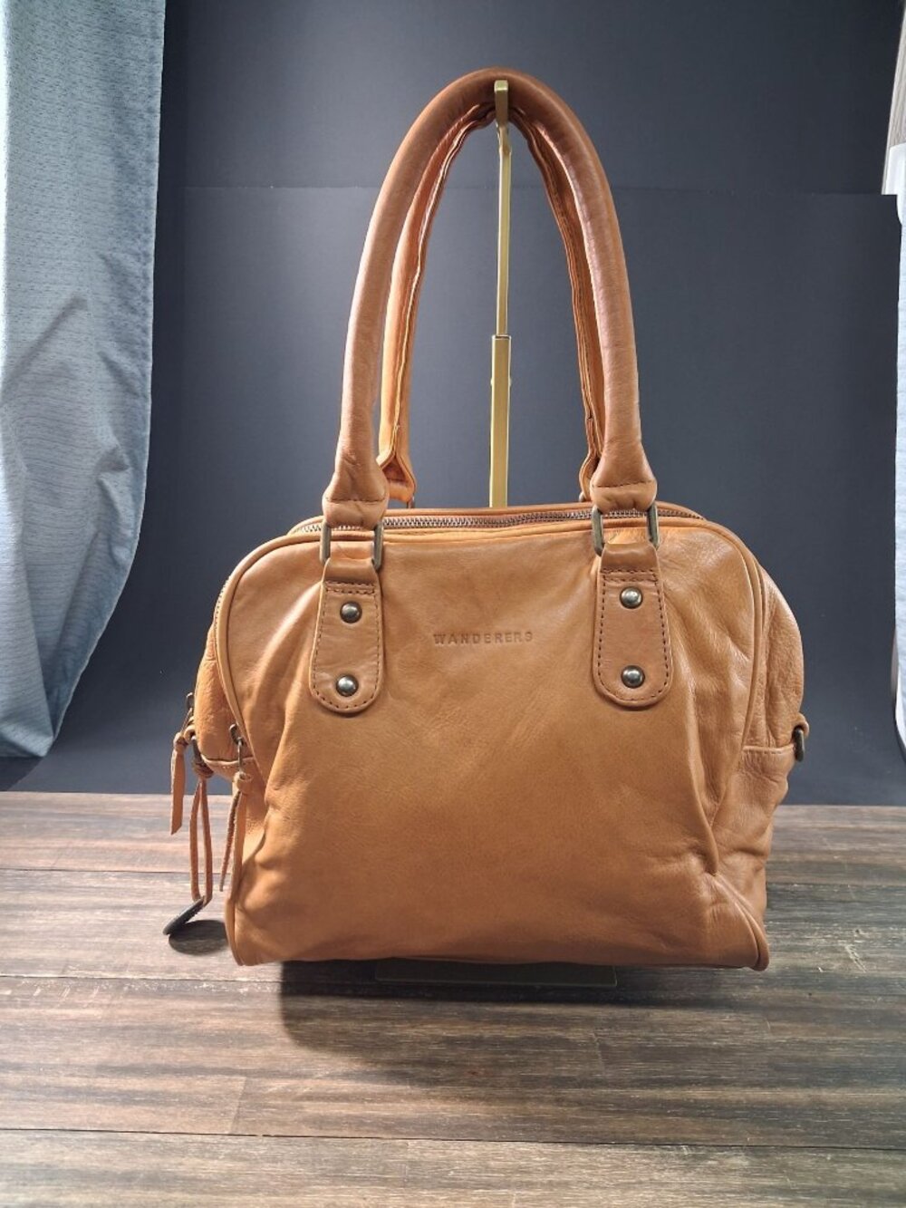 Wanderers Travel Co The Provence Handbag Tan Soft Leather Satchel Tote Purse